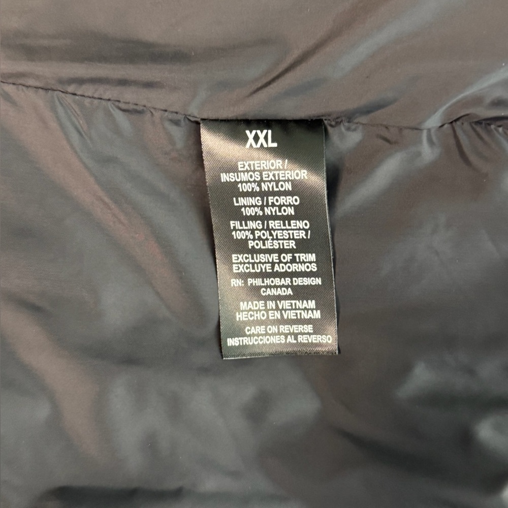 Nicole Miller Black Puffer Vest XXL - Picture 4 of 5
